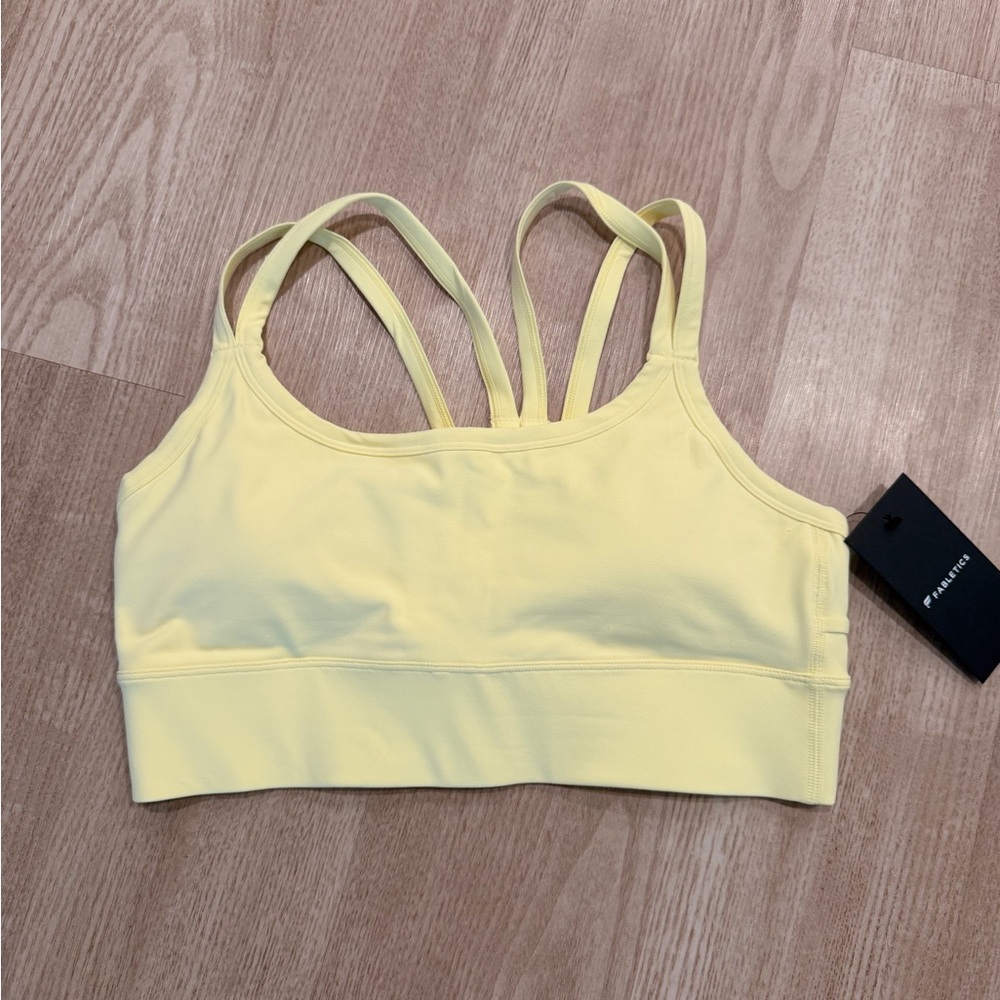 NWT! Fabletics Sports Bra - Butter Yellow